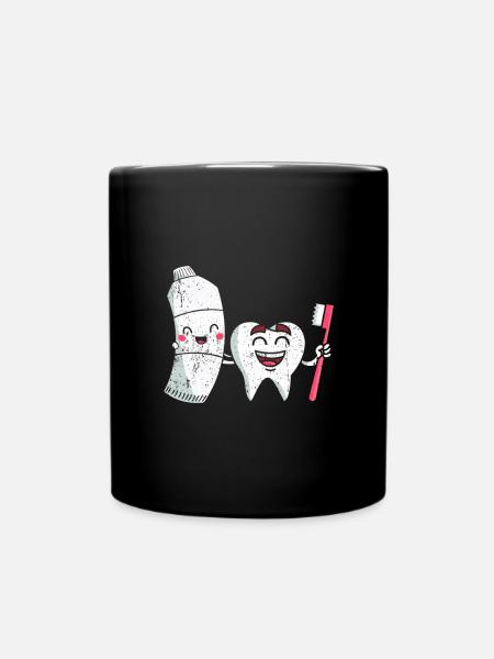 Zahnarzt - Tasse einfarbig - Schwarz