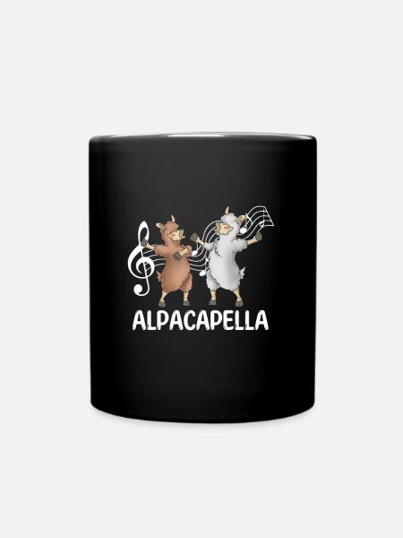 Alpaka - Tasse einfarbig - Schwarz