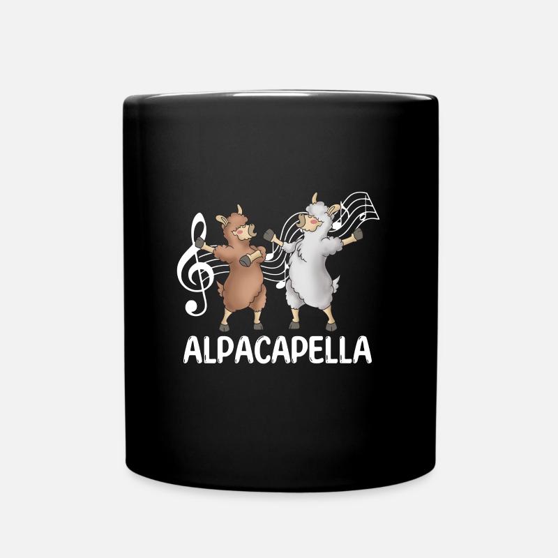 Alpaka - Tasse einfarbig - Schwarz