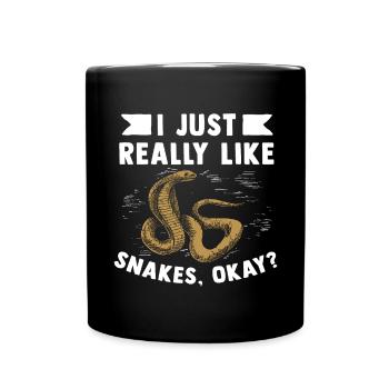 Snake - Full Colour Mug - black - Front