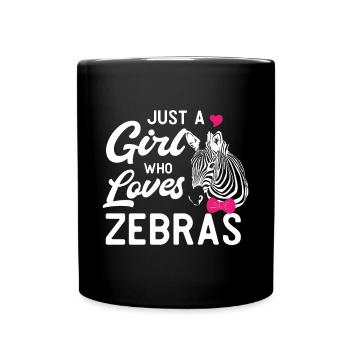 Zebra Africa Horse Hipster Gift Animal Stripe - Full Colour Mug - black - Front