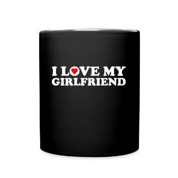 J'aime ma petite amie - Mug uni - noir - Devant