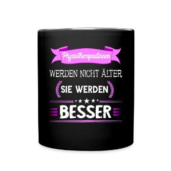 Physiotherapeutin Masseurin Physios Therapeutin Or - Tasse einfarbig - Schwarz - Vorne