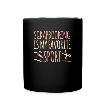 Le scrapbooking est mon sport préféré - Mug uni - noir - Devant