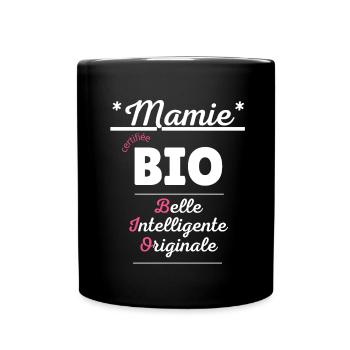 Humour mamie cadeau personnalisé fête grands mères - Mug uni - noir - Devant