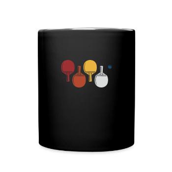 Ping-Pong Tischtennis Pingpong Ping Pong Geschenk - Tasse einfarbig - Schwarz - Vorne