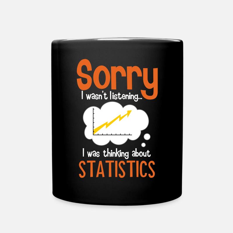 Réflexion sur les statistiques - Mug uni - noir