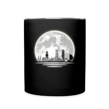 Ligne d’horizon de Barcelone - Mug uni - noir - Devant