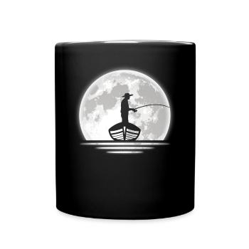 Angler - Tasse einfarbig - Schwarz - Vorne