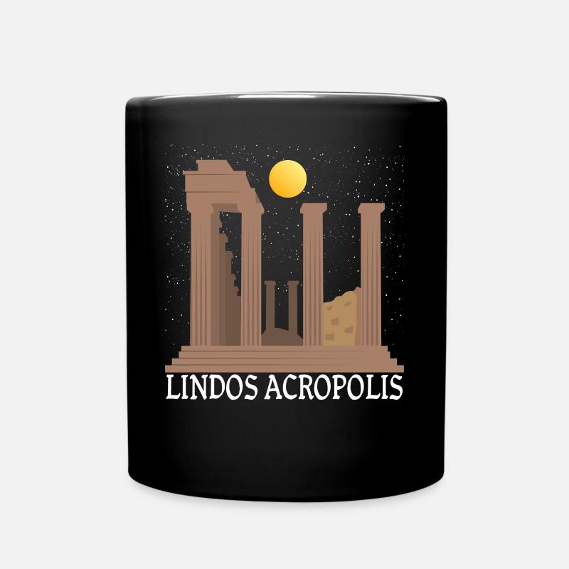 Akropolis - Tasse einfarbig - Schwarz