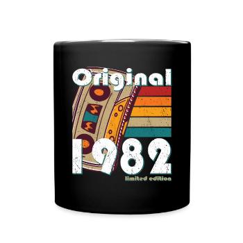 40e anniversaire né en 1982 Original 1982 - Mug uni - noir - Devant