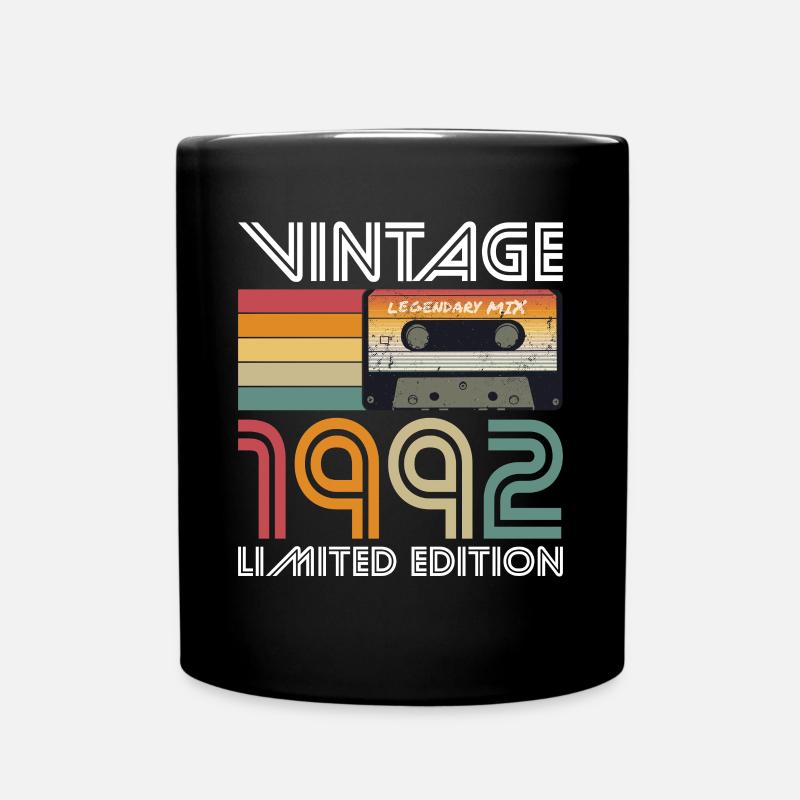 30. Geburtstag Vintage 1992 Limited Edition - Tasse einfarbig - Schwarz