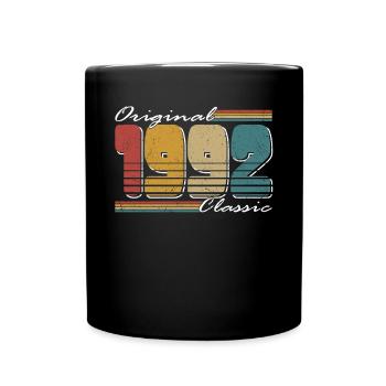 30. Geburtstag Jahrgang 1992 Original Classic 1992 - Tasse einfarbig - Schwarz - Vorne