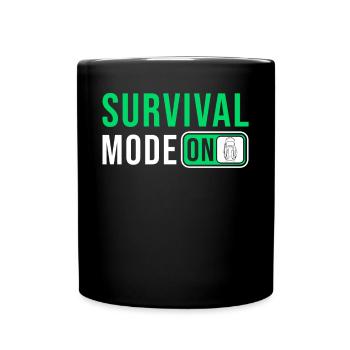Prepper Survival Outdoor Dicton - Mug uni - noir - Devant