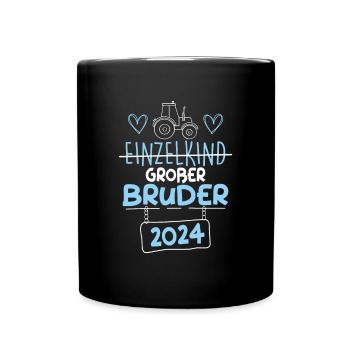 Großer Bruder 2024 - Tasse einfarbig - Schwarz - Vorne