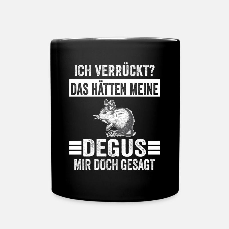 Deguhalter Degus Degu - Tasse einfarbig - Schwarz