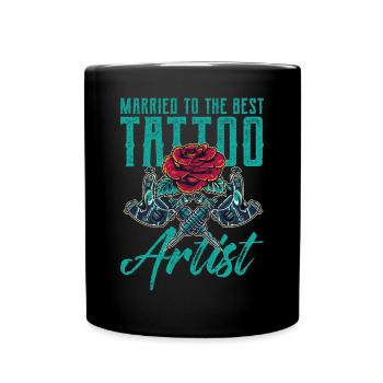 Tattoo - Tasse einfarbig - Schwarz - Vorne