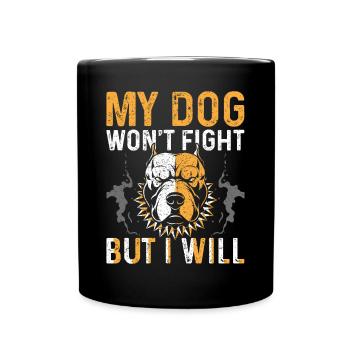 Pitbull - Mug uni - noir - Devant