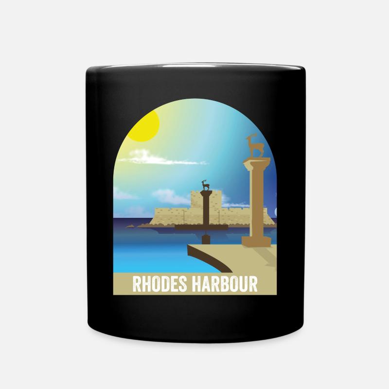 Rhodes - Mug uni - noir
