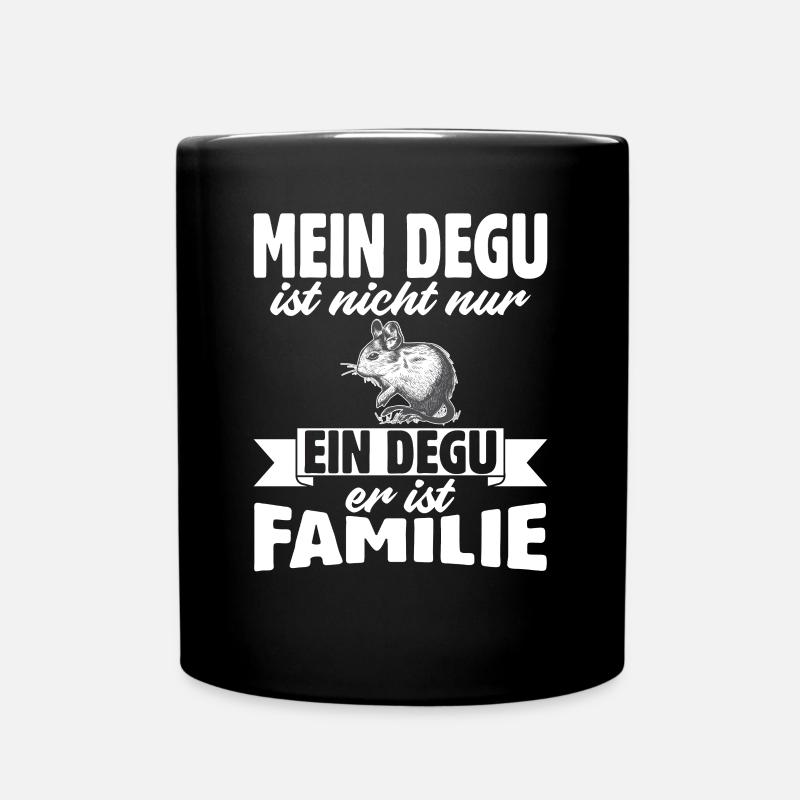 Deguhalter Degus Degu - Tasse einfarbig - Schwarz