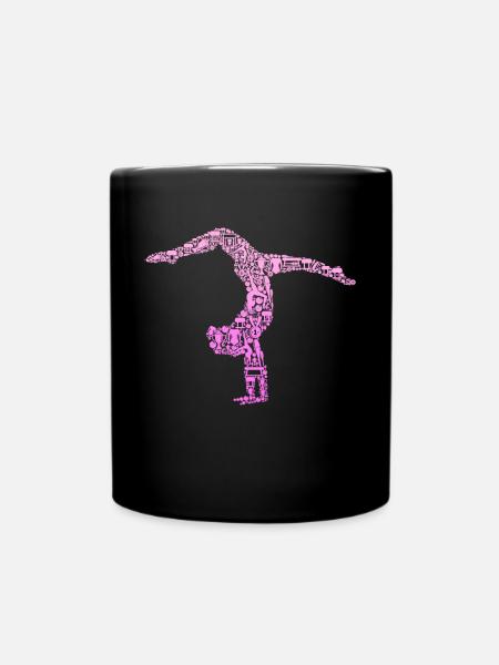 Gymnastique Gymnaste Gymnastique Enfants Filles Dames - Mug uni - noir