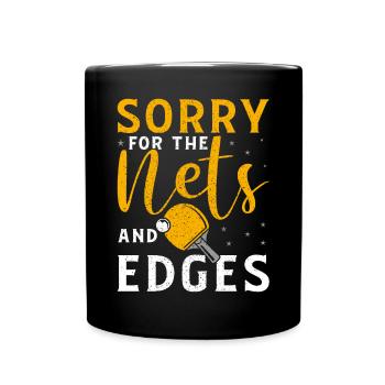 Ping Pong Table Tennis - Full Colour Mug - black - Front