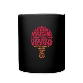 Ping-Pong Table Tennis - Mug uni - noir - Devant