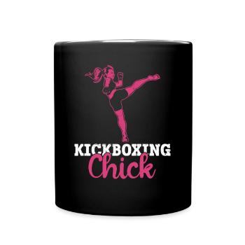 Kickboxing Chick - Kickboxen Kickboxer Kickboxing - Mug uni - noir - Devant