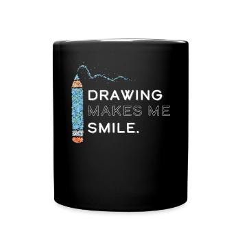Dessin d’artiste d’art Dessin - Mug uni - noir - Devant