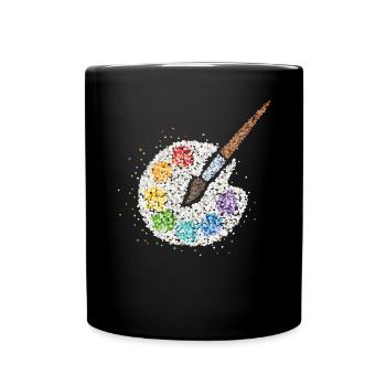 Artists Drawing Painter Painter Painting - Full Colour Mug - black - Front