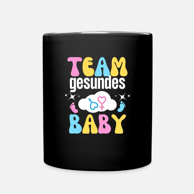 Babyparty Junge oder Mädchen Gender Reveal Party - Tasse einfarbig - Schwarz