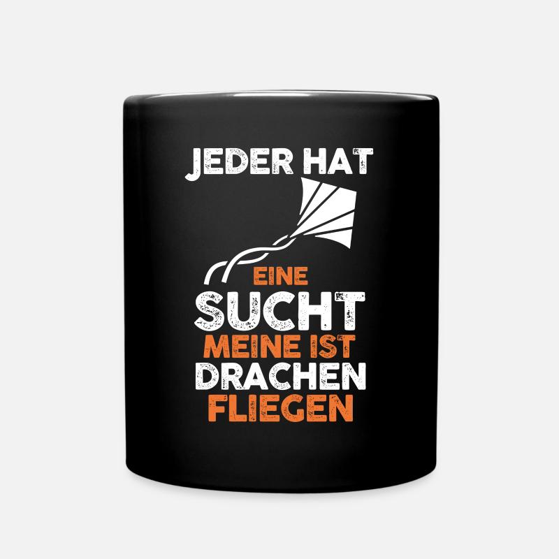 Drachenfliegen - Tasse einfarbig - Schwarz