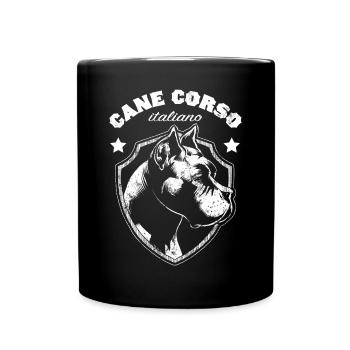 Cane Corso - Tasse einfarbig - Schwarz - Vorne