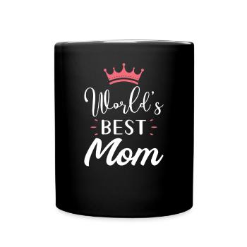 Weltbeste Mama - Tasse einfarbig - Schwarz - Vorne