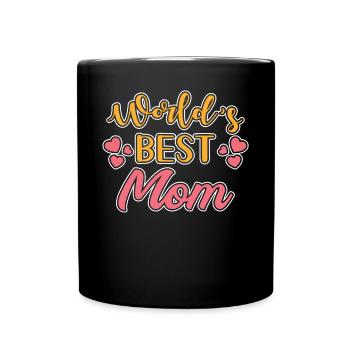 Weltbeste Mama - Tasse einfarbig - Schwarz - Vorne