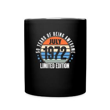 July 1972 - Full Colour Mug - black - Front