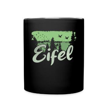 Eifel - Tasse einfarbig - Schwarz - Vorne