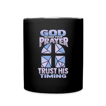 Biblischer Bibelvers Jesus Christus Bibelstudenten - Tasse einfarbig - Schwarz - Vorne