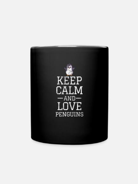 Pinguin - Tasse einfarbig - Schwarz