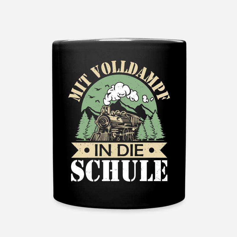 Einschulung - Tasse einfarbig - Schwarz