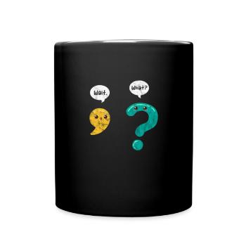 Grammatik Lehrer - Tasse einfarbig - Schwarz - Vorne