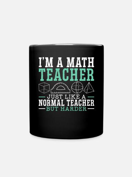 Je suis un professeur de mathématiques mathématicien Mathématiques - Ensfarvet krus - sort