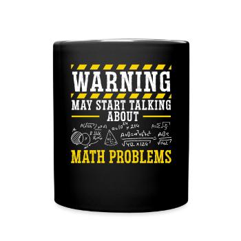 Peut commencer à parler de problèmes de mathématiques Math Major - Mug uni - noir - Devant