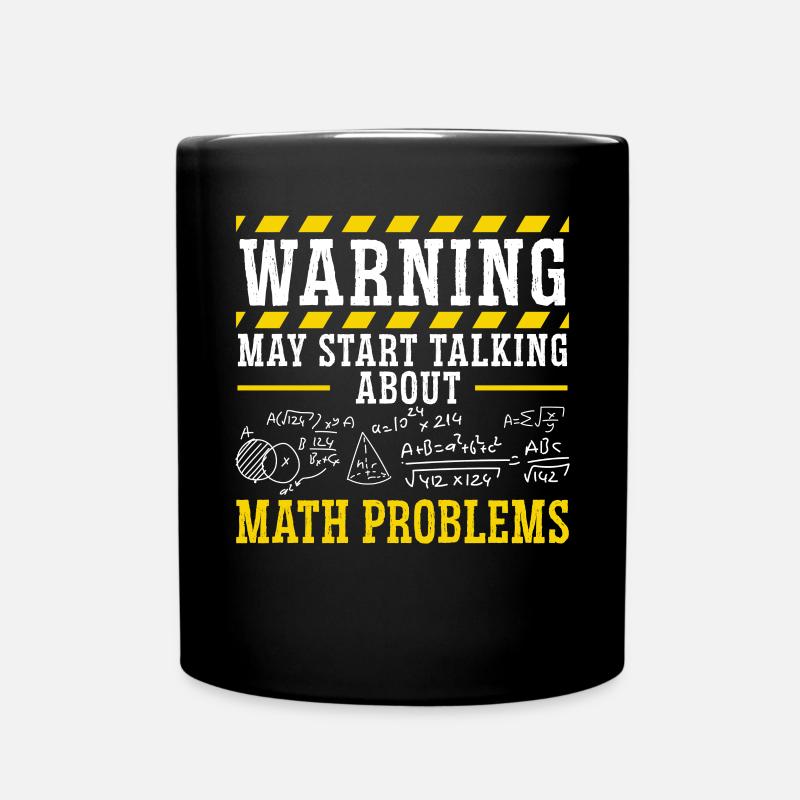 Peut commencer à parler de problèmes de mathématiques Math Major - Mug uni - noir