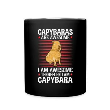 Capybara are fantastic South America capybara - Full Colour Mug - black - Front