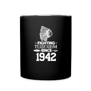 Indianer - Tasse einfarbig - Schwarz - Vorne