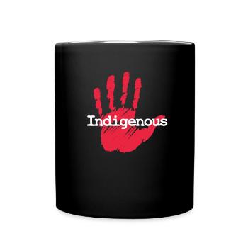 Indianer - Tasse einfarbig - Schwarz - Vorne