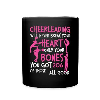 Cheer Cheerleading Cheerleading - Full Colour Mug - black - Front