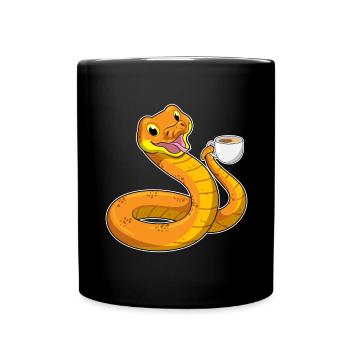 Tasse à café Serpent - Mug uni - noir - Devant