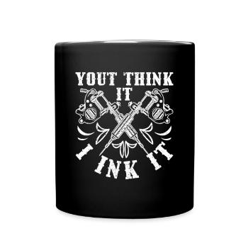 Tattoo - Tasse einfarbig - Schwarz - Vorne